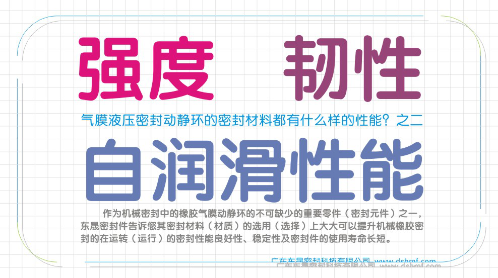 氣膜液壓密封圈的動(dòng)與靜密封環(huán)專用材質(zhì)性能