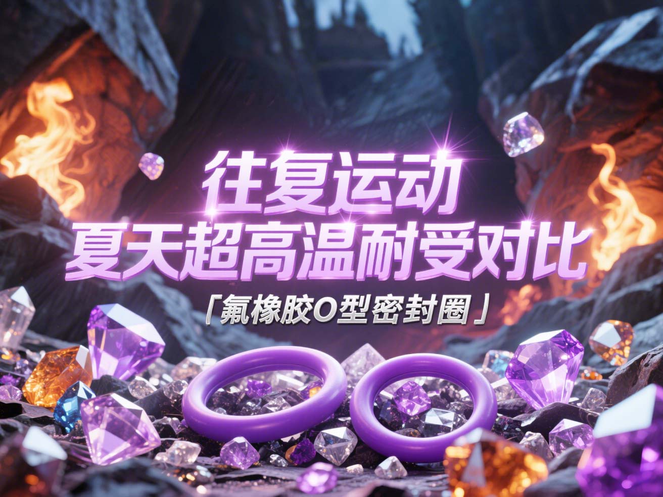 氟橡膠O型密封圈 ? 往復(fù)運(yùn)動(dòng)夏天超高溫耐受對比！?