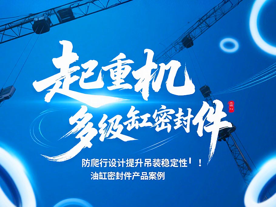 起重機多級油缸密封件！防爬行設(shè)計提升吊裝穩(wěn)定性?！
